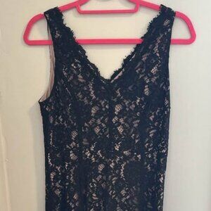 Loft size 2 black lace dress